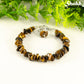 Natural Tiger's Eye Chip Bracelet with clasp.