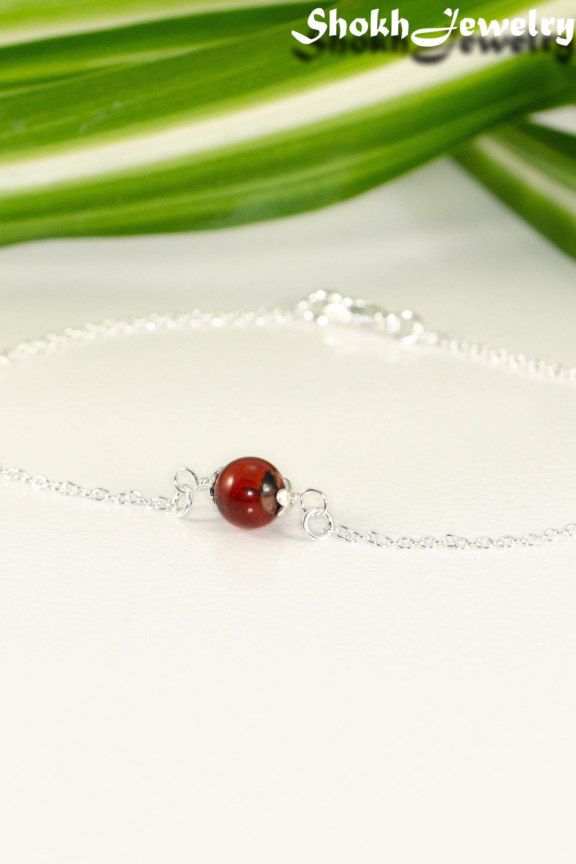 Minimal Carnelian Bracelet.