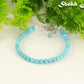 4mm Turquoise Bracelet with Clasp, December Birthstone Jewelry