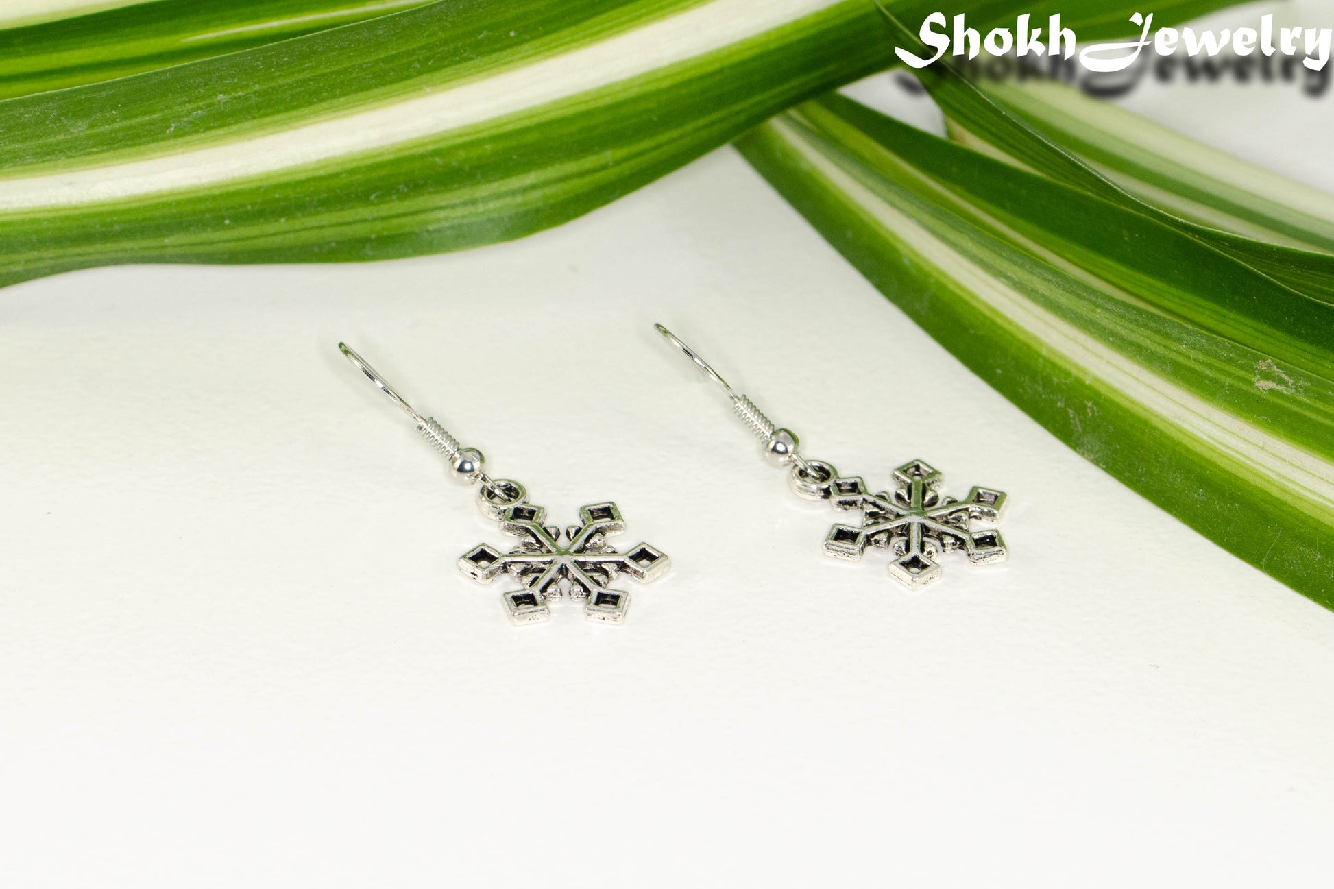 Christmas Snowflakes Charm Earrings.