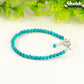 4mm Turquoise Stone anklet for women.