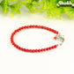 4mm Natural Red Coral anklet for women/men.