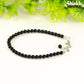 4mm Black Obsidian Crystal anklet for women/men.