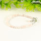 4mm Rose Quartz anklet for women.