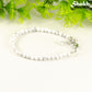 4mm White Howlite anklet for women/men.