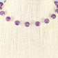 8mm Amethyst Crystal Link Choker Necklace