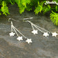 Long Silver Plated Chain and Seashell Star Earrings.