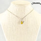 Small Personalized November Birthstone Choker Necklace displayed on a bust.