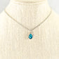 Small Personalized March Birthstone Choker Necklace.