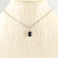 Small Personalized February Birthstone Choker Necklace.