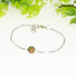 8mm Unakite Jasper and Chain Anklet.