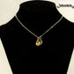 Small Personalized November Birthstone Choker Necklace displayed on a bust.