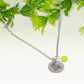 August Birth Flower Necklace with Peridot Birthstone Pendant