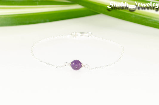 Minimal Amethyst Bracelet.