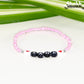 Pink Seed Beads Name Bracelet.