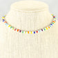 Multicolour Seed Bead Choker Necklace.