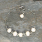 Freshwater Pearl and Stainless Steel Chain Anklet.