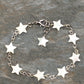 Top view of Natural Seashell Star Link Bracelet.