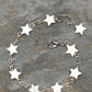 Top view of Natural Seashell Star Link Bracelet.