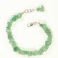 Top view of Natural Green Aventurine Crystal Chip Bracelet.