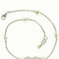 Top view of Natural Green Aventurine and Chain Choker Necklace.