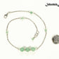 Natural Green Aventurine and Chain Choker Necklace beside a dime.