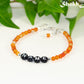 Personalized Carnelian Crystal Name Bracelet with Clasp.