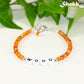 Personalized Carnelian Crystal Bracelet with Clasp.