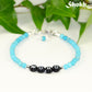 Personalized Turquoise Howlite Bracelet with Clasp.