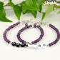 Colour options for Personalized Amethyst Bracelet with Clasp.