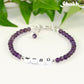 Personalized Amethyst Bracelet with Clasp.