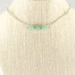 Close up of Natural Green Aventurine and Chain Choker Necklace.