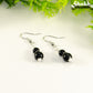 Small Black Tourmaline Earrings.
