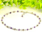 Tibetan Silver Flower and Amethyst Choker Necklace for women.
