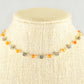 Close up of Tibetan Silver Flower and Carnelian Choker Necklace.