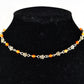 Close u of Tibetan Silver Flower and Carnelian Choker Necklace.