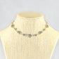 Tibetan Silver Star Sun and Moon Choker Necklace displayed on a bust.
