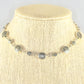 Close up of Tibetan Silver Star Sun and Moon Choker Necklace.