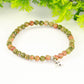 4mm Unakite Bracelet with Initial