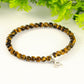 4mm Tiger's Eye Bracelet with Initial