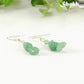 Simple Green Aventurine Crystal Chip Earrings.