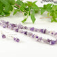 Natural Amethyst Crystal Chip Choker Necklace and Earrings Set