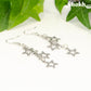 Stainless steel chain and star earrings