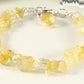 Close up of Natural Citrine Crystal Chip Bracelet