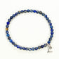 4mm Lapis Lazuli Bracelet with Initial