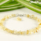 Natural Raw Citrine Crystal Chip Anklet