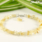 Natural Citrine Crystal Chip Choker Necklace