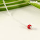 Dainty Red Howlite Choker Necklace