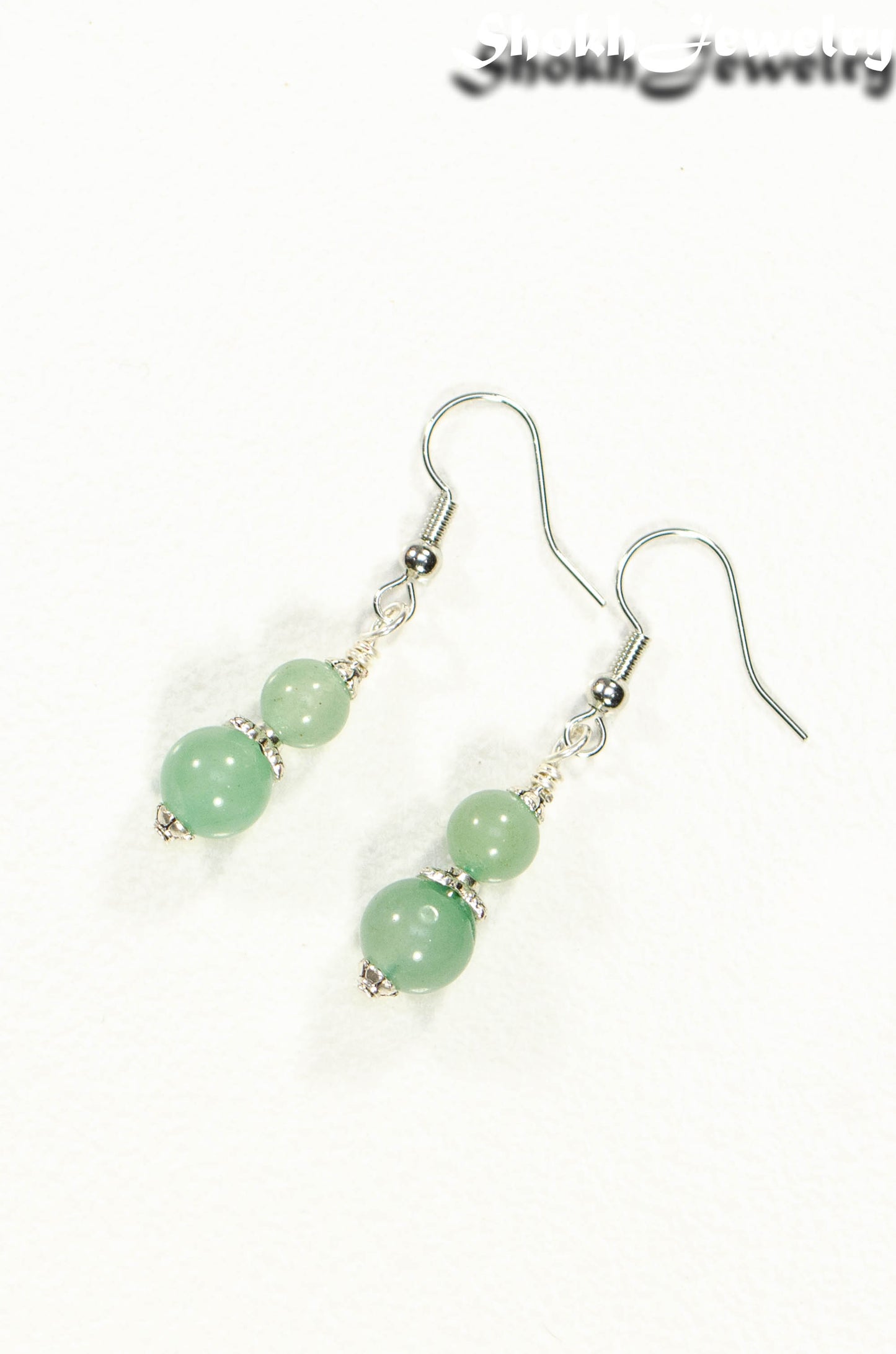 Small Green Aventurine Crystal Earrings