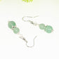 Small Green Aventurine Crystal Earrings